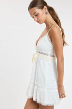 Load image into Gallery viewer, Ribbon Lace Mini Dress