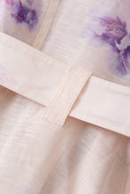 Load image into Gallery viewer, Floral Belted Long Sleeve Shirt Dress