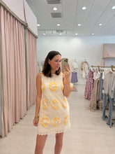 Load image into Gallery viewer, Medallion Crochet Sleeveless Mini Dress