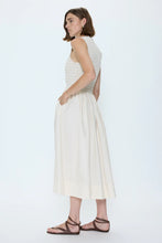 Load image into Gallery viewer, Gladys Smocked Bodice Dress Oyster Shell