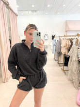 Load image into Gallery viewer, Pullover Half Zip Terry Sweatshirt