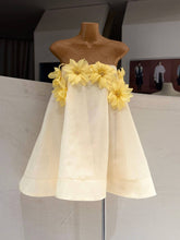 Load image into Gallery viewer, Floral Strapless A-Line Mini Party Dress