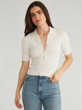 Load image into Gallery viewer, Ginny Short Sleeve Johnny Collar Top