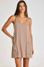 Load image into Gallery viewer, Striped Active Romper Dress