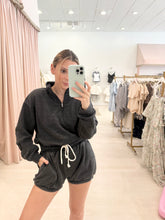 Load image into Gallery viewer, Pullover Half Zip Terry Sweatshirt