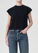 Load image into Gallery viewer, Bryce Cap Sleeve Tee in Storm
