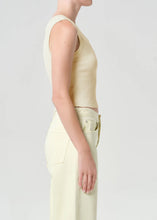 Load image into Gallery viewer, Shrunken Poppy Tank in Lemon Drop