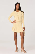 Load image into Gallery viewer, Tehya Pointelle Knit Pleated Skirt
