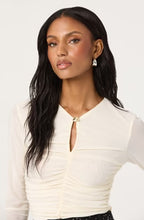 Load image into Gallery viewer, Yasmine Mesh Ruched Top