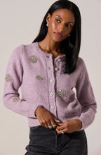 Load image into Gallery viewer, Dorothea Embellished Brushed Knit Cardigan