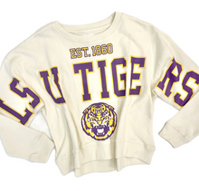 Load image into Gallery viewer, The Classic Boxy LSU Crewneck Sweatshirt