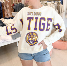Load image into Gallery viewer, The Classic Boxy LSU Crewneck Sweatshirt