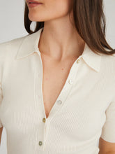 Load image into Gallery viewer, Ginny Short Sleeve Johnny Collar Top