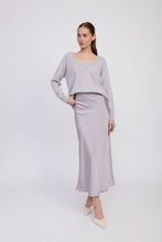Load image into Gallery viewer, Bias Cut Satin Maxi Skirt