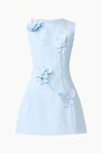 Load image into Gallery viewer, Reina 3D Floral Mini Dress
