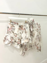 Load image into Gallery viewer, Fall Floral Tie Neck Blouse