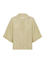 Load image into Gallery viewer, Lounge Stripe Linen Shirt