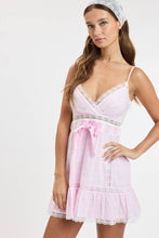 Load image into Gallery viewer, Ribbon Lace Mini Dress