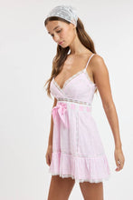 Load image into Gallery viewer, Ribbon Lace Mini Dress