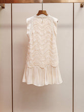 Load image into Gallery viewer, Mesh Panel Sleeveless Mini Dress