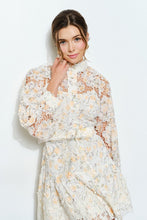 Load image into Gallery viewer, Citrus Floral Embroidered Lace Mini Dress