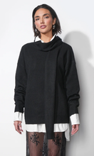 Load image into Gallery viewer, Kit Soft Crew Neck Sweater W/ Removable Scarf