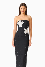 Load image into Gallery viewer, Natasia Embellished Maxi Dress in Black
