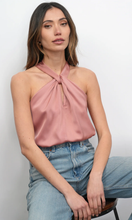 Load image into Gallery viewer, Lucinda Satin Halter Top