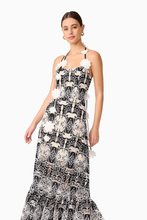 Load image into Gallery viewer, Jolie Floral Midi Dress in Black