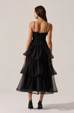 Load image into Gallery viewer, Theiria Pleated Tiered Midi Dress