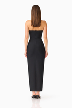 Load image into Gallery viewer, Natasia Embellished Maxi Dress in Black