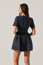 Load image into Gallery viewer, Janel Tweed Mini Skater Dress