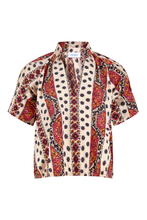 Load image into Gallery viewer, Merritt Top, Crimson Mosaic