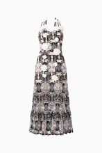 Load image into Gallery viewer, Jolie Floral Midi Dress in Black