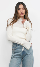 Load image into Gallery viewer, Valerie Sheer Yoke Knit w/ Florets Cuffs