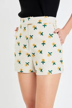 Load image into Gallery viewer, Embroidered Sunflower Linen Short
