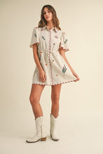 Load image into Gallery viewer, Embroidered Shirt Dress
