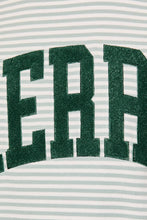 Load image into Gallery viewer, Striped Merry Mock Neck Sweatshirt
