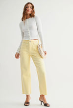 Load image into Gallery viewer, Utility High Rise Wide Leg Yellow
