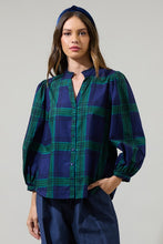 Load image into Gallery viewer, Harrisville Plaid Ima Button Up Top
