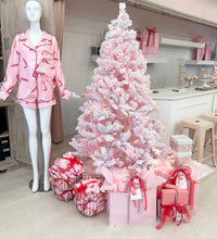 Load image into Gallery viewer, Pink Candy Cane Pajama Set
