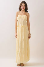 Load image into Gallery viewer, Crinkle Texture Tank and Midi Skirt Set
