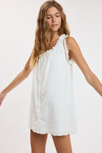 Load image into Gallery viewer, Lacey Button Up Mini Dress
