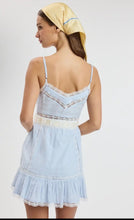 Load image into Gallery viewer, Light Blue Ribbon Mini Sun Dress
