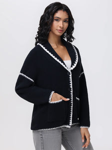 Tierny Boucle Coat with Scarf