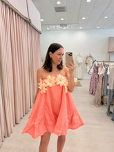 Load image into Gallery viewer, Floral Strapless A-Line Mini Party Dress
