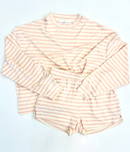 Load image into Gallery viewer, Baby Pink Stripe Short Set
