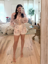 Load image into Gallery viewer, Blush Printed Belted Short Set
