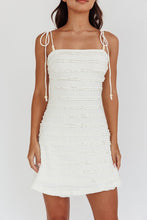 Load image into Gallery viewer, Cream Lace Ruffle Fit and Flare
