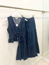 Load image into Gallery viewer, Front Tie Denim Top
